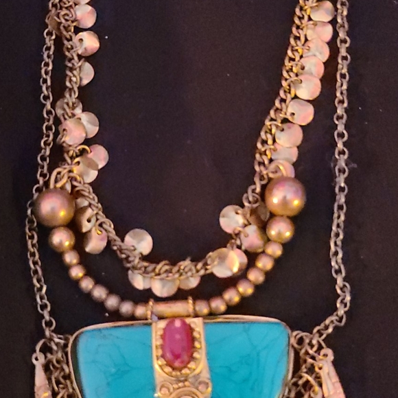 Bohemian necklace beautiful! - Picture 3 of 5